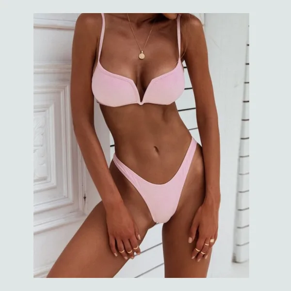 Minimalist Thong Bikini Set