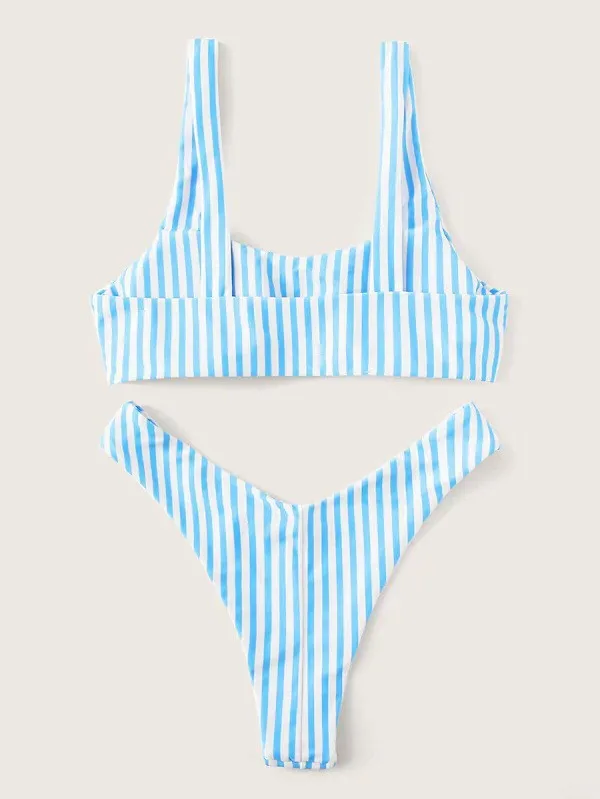 Coastal Stripe Bikini Set