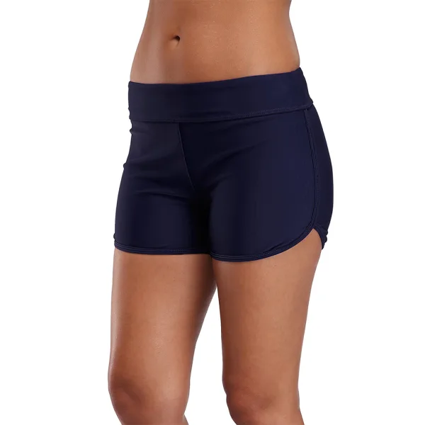 Sporty High-Cut Swim Shorts