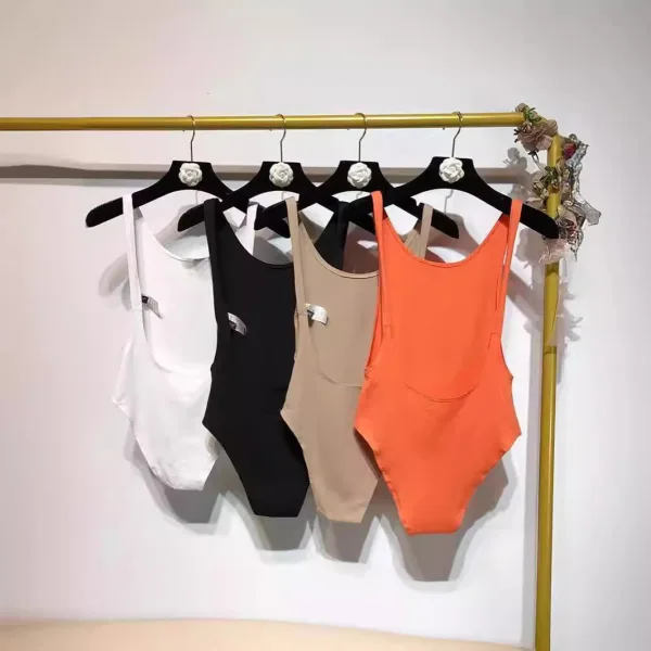 Minimalist Backless Romper in Solid Hue