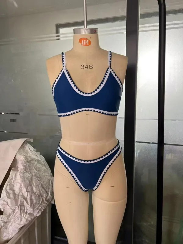 Coastal Stripe Triangle Bikini Set