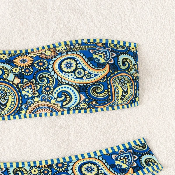 Floral Print Tube Top Bikini Set