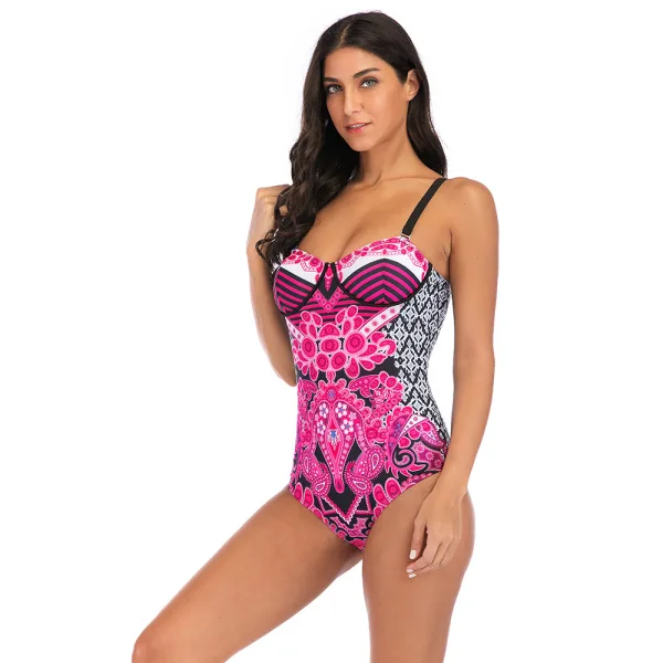 Printed Sling One-Piece Swimsuit