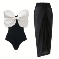 Tube Top Bow Suit