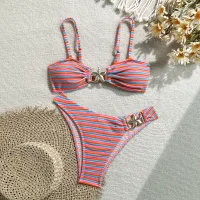 9314 Red Stripe Bikini