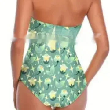 One-Piece Printed Swimsuit with Classic Silhouette