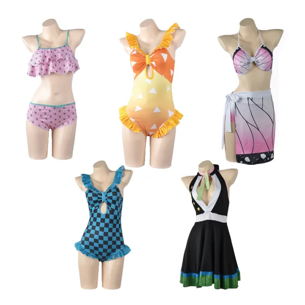 Graphic Print Two-Piece Swimsuit