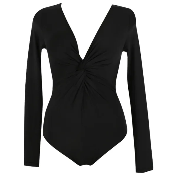 Classic Solid One-Piece Swimsuit
