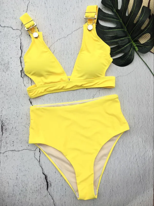 Minimalist Solid Bikini Set