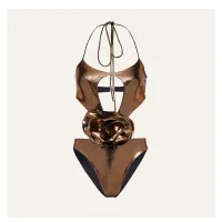 Golden Halter Swimsuit