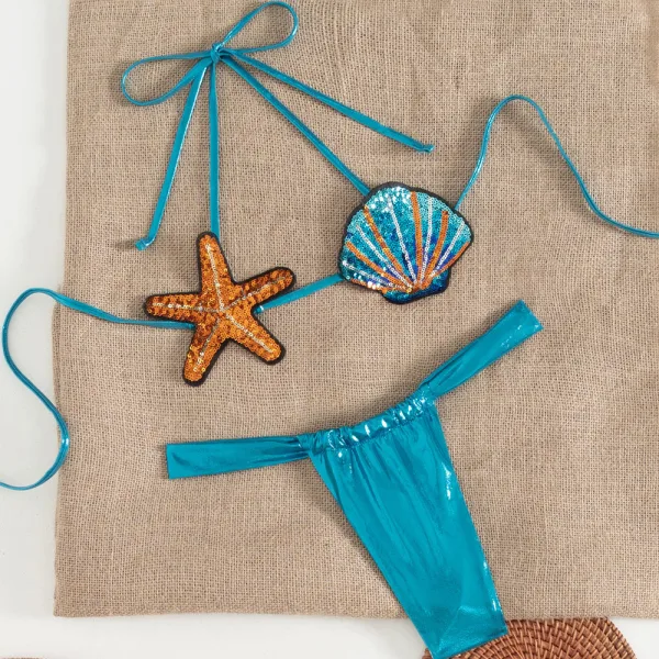 Pure Desire Bikini Set with Shell Detail