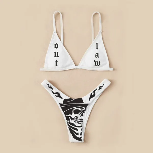 Abstract Print Bikini Set