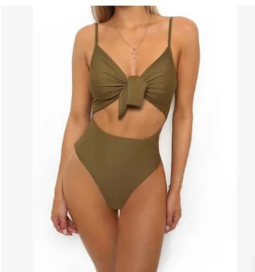 Tie-Knot One-Piece Swimsuit