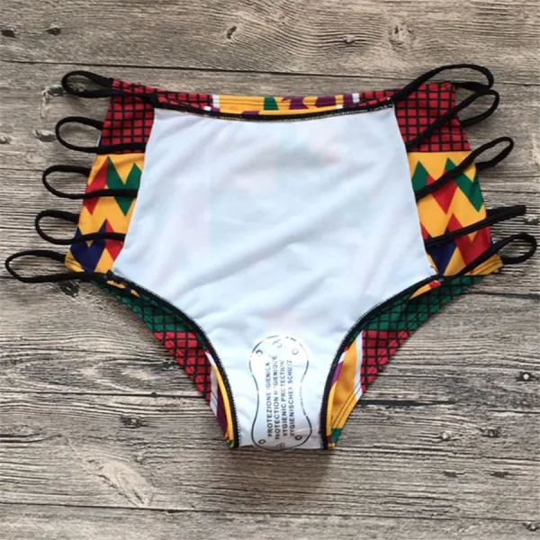 Digital Print High-Waist Bikini Set