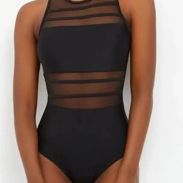 Luna Mesh-Panel One-Piece Swimsuit