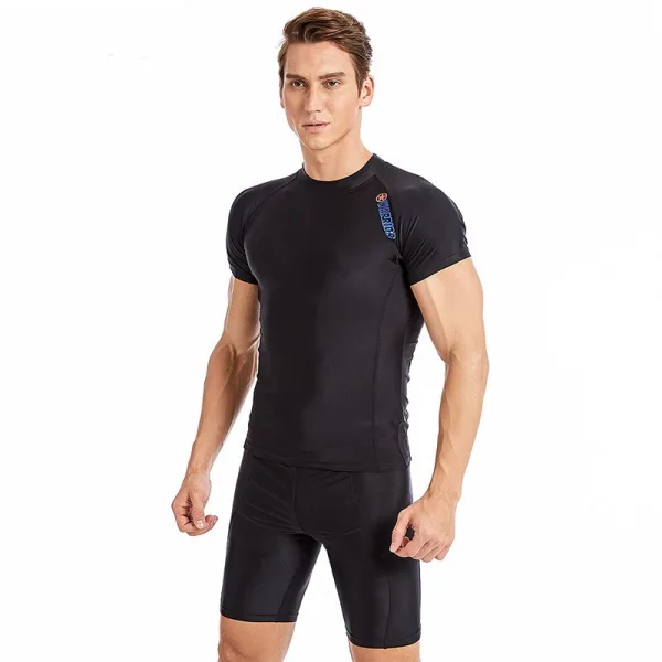 Athletic Short-Sleeve Swim Set