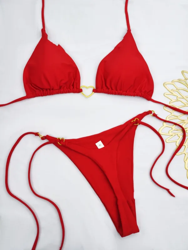 Riviera Lace-Up Bikini Set