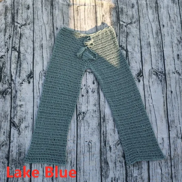 Coastal Crochet Bikini and Beach Pant Set