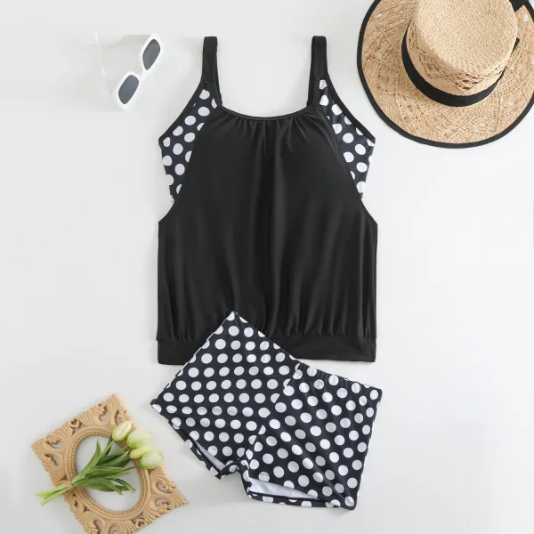 Polka Dot Printed Bikini Set