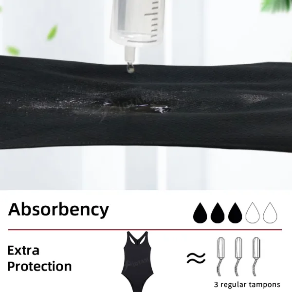 Athletic One-Piece Swimsuit in Solid Black