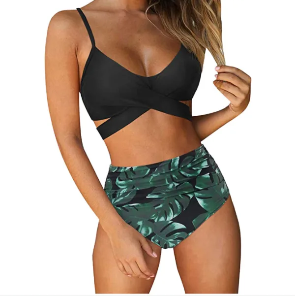 Aurelia Floral High-Waist Bikini Set