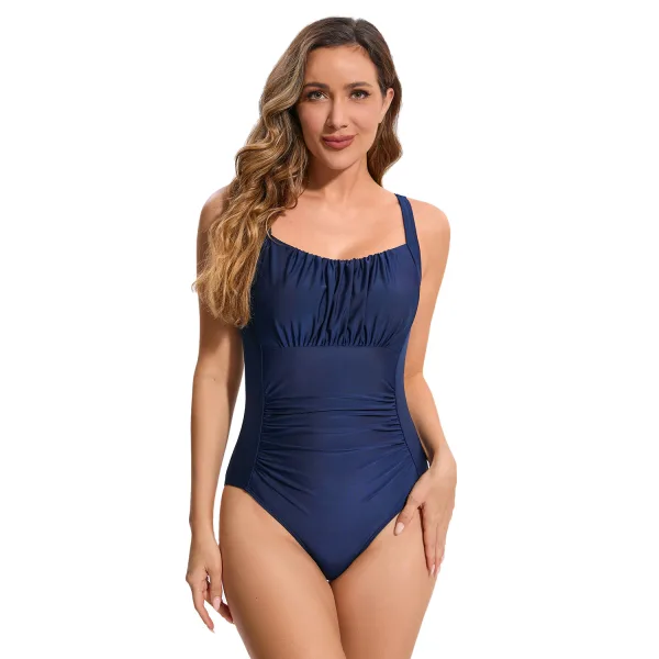 Classic Scoop-Neck One-Piece Swimsuit