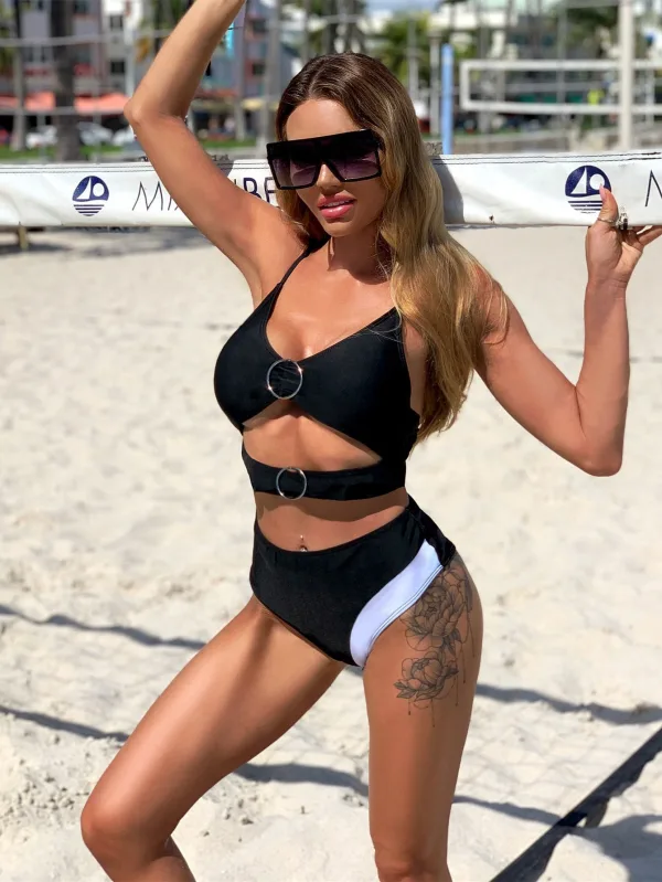 Aura Cut-Out Two-Piece Bikini Set