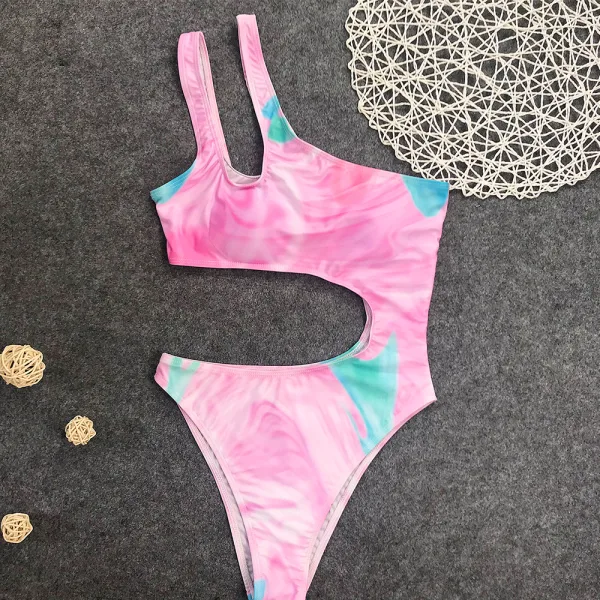Sereia One-Shoulder Gradient Swimsuit