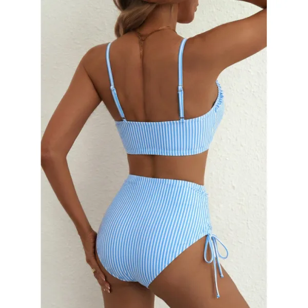 Patchwork Bikini Set with Coordinating Shorts