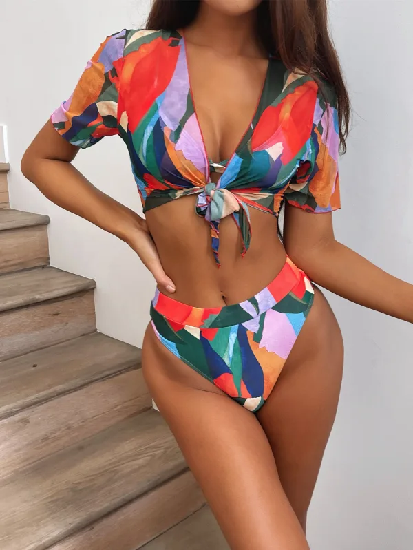 Scarlet Printed Two-Piece Bikini Set