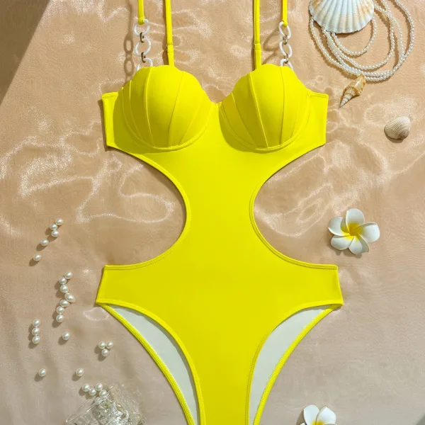 Classic One-Piece Swimsuit with Supportive Lining