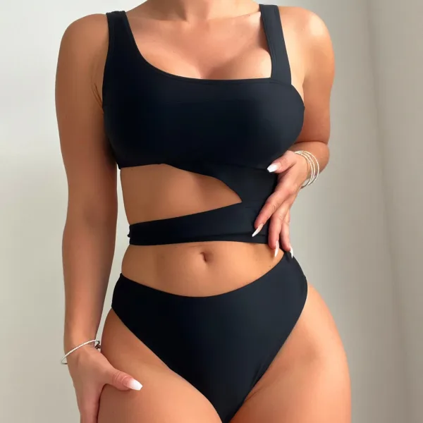 Sereia Minimalist Cut-Out One-Piece Swimsuit