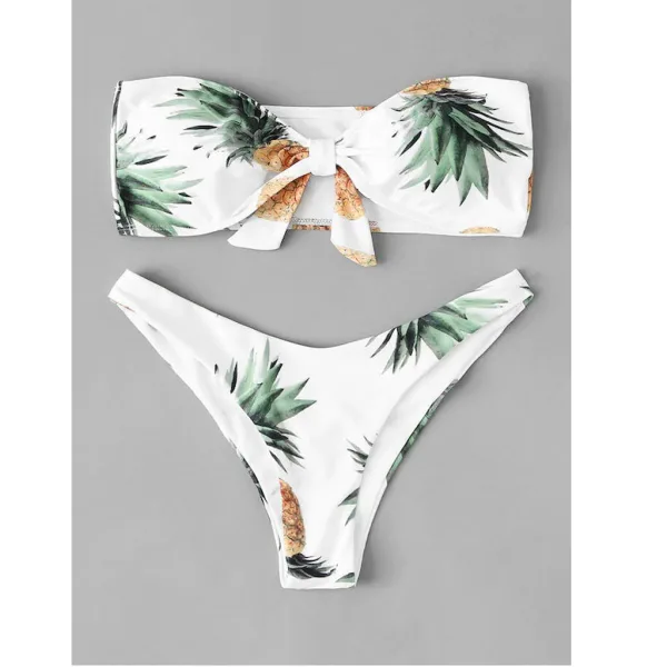 Classic Two-Piece Bikini Set in White