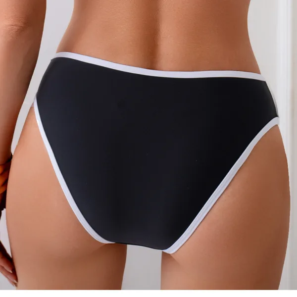 Sporty Square Neck Bikini with Contrast Trim