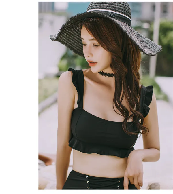 Luna High-Waist Bandage Bikini Set