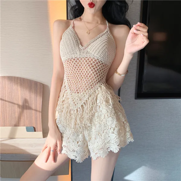 Aurelia Knitted Three-Piece Beach Set