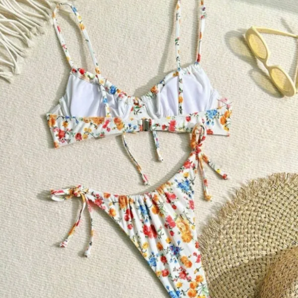 Floral Print Two-Piece Bikini Set