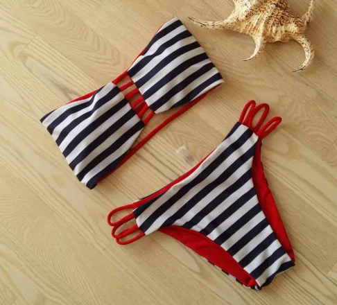 Floral Gradient Print Two-Piece Bikini