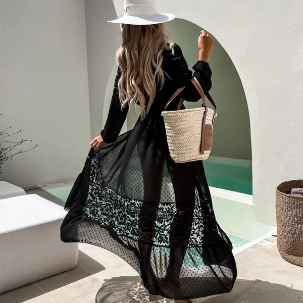 Chiffon Beach Cover-Up Cardigan