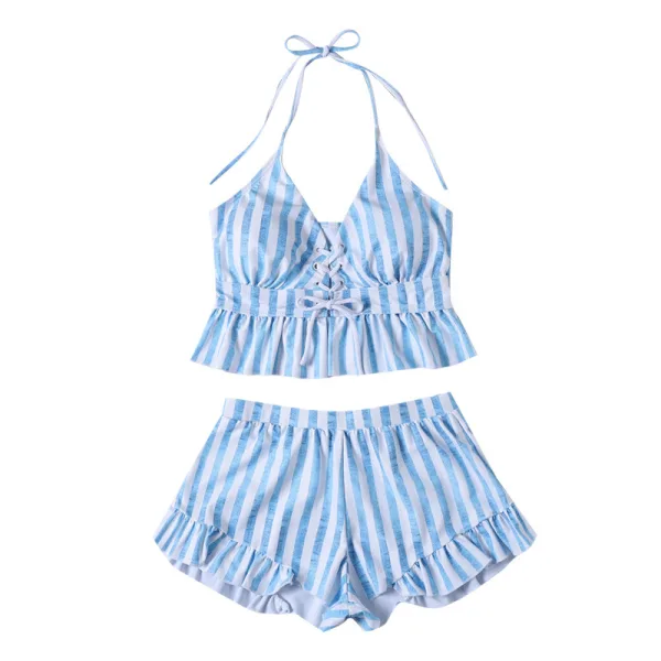 Three-Piece Bikini Set with Coordinating Wrap