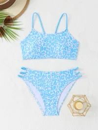 Blue Leopard Print