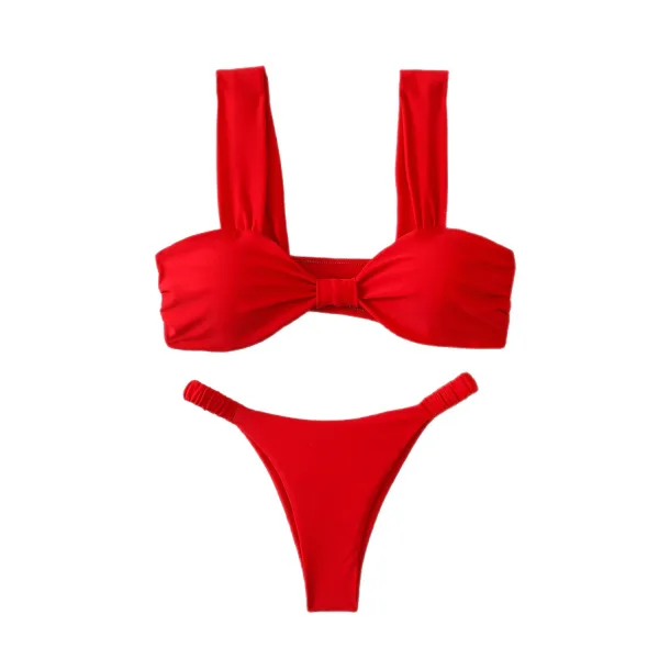 Minimalist Solid Bikini Set