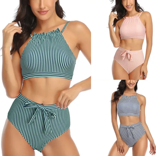 Coastal Stripe Two-Piece Bikini Set