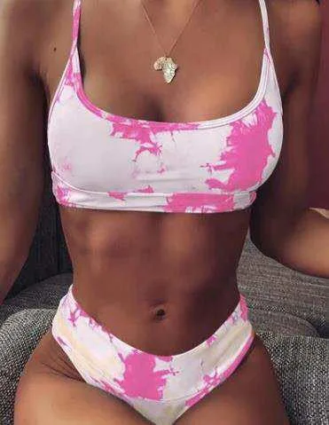 Gradient High-Waist Bikini Set