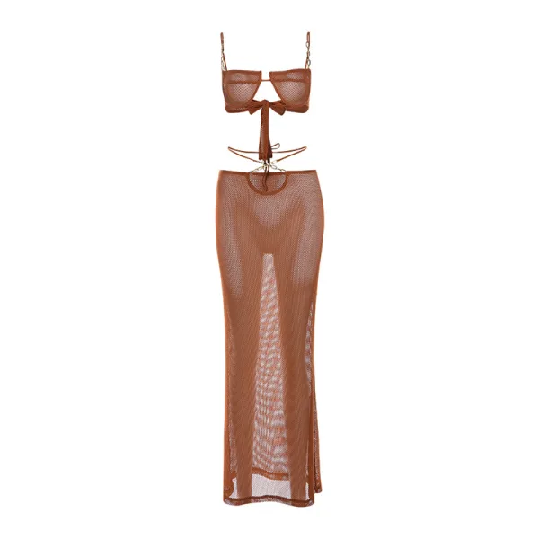 Sereia Sleeveless Bikini and Maxi Skirt Set