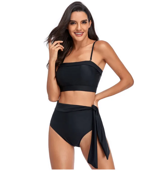 Minimalist High-Waist Bikini Set