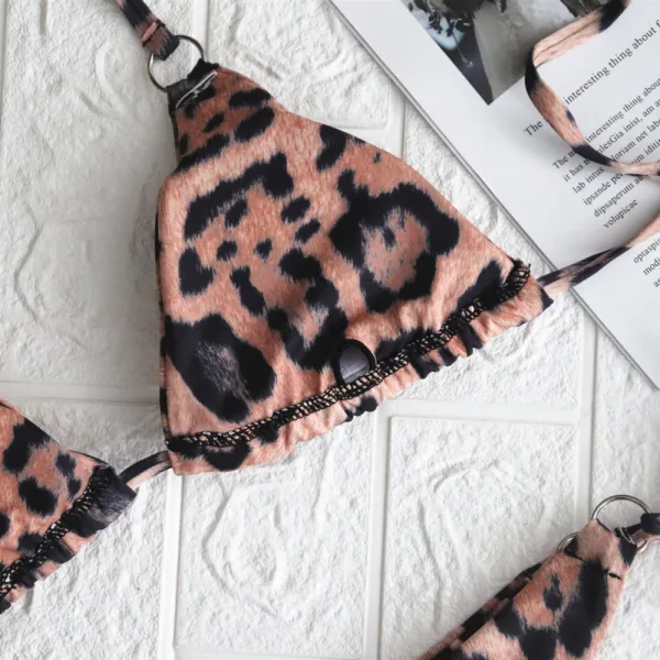 Leopard Print Cut-Out One-Piece Swimsuit