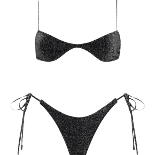 Sequin Backless Bikini Set