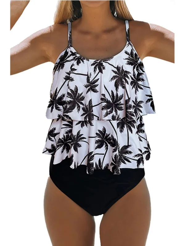 Classic Tropical Print Bikini Set