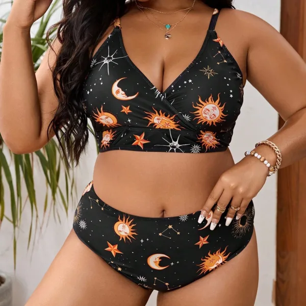 Printed Two-Piece Bikini Set